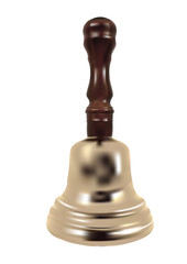 ringing bell on white