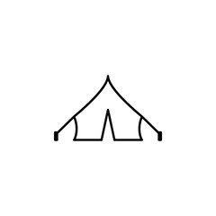tent icon. Element of diving, fishing and hunting for mobile concept and web apps. Thin line icon for website design and development; app development. Premium icon