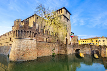 italian castles - Fontanellato - Parma - Emilia Romagna - Italy - obrazy, fototapety, plakaty