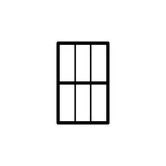 wide window icon. Element of door, window and gate for mobile concept and web apps. Thin line icon for website design and development, app development. Premium icon