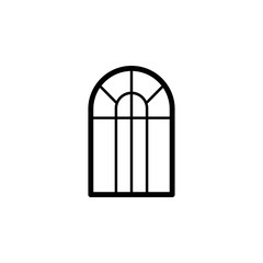 wide window icon. Element of door, window and gate for mobile concept and web apps. Thin line icon for website design and development, app development. Premium icon