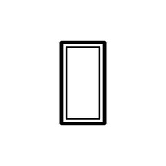 simple window icon. Element of door, window and gate for mobile concept and web apps. Thin line icon for website design and development, app development. Premium icon