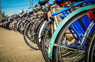 Fototapeta na wymiar Bicycles - Amsterdam