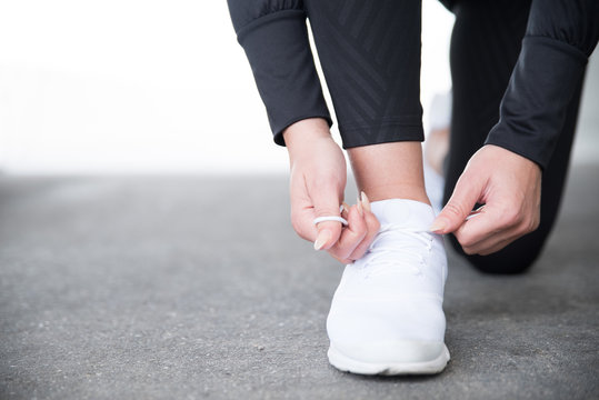 Sport, Schuhe binden