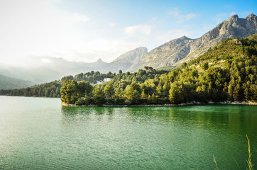 Fototapeta na wymiar Green lake - Spain