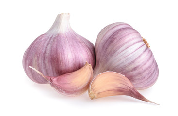 Garlic isolated on white background