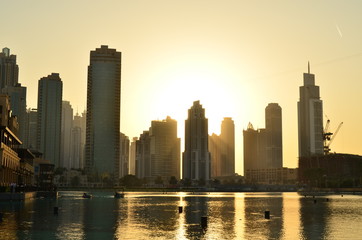 Fototapeta na wymiar Sunset in Dubui