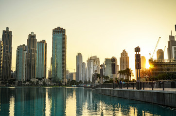 Fototapeta na wymiar Dubai - skycrapers