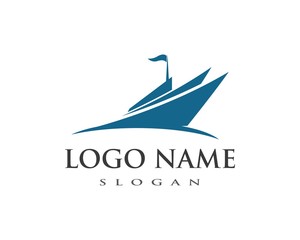 cruise ship Logo Template
