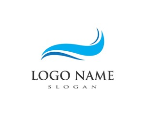 Water Wave symbol and icon Logo Template
