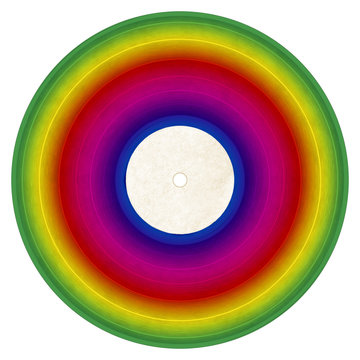 Rainbow Vinyl Record