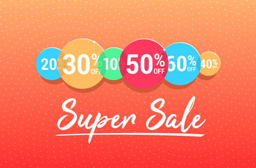 Super Sale % Off Commercial Advertisement