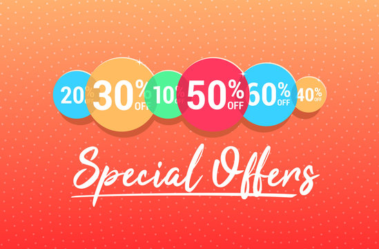 Special Offers % Off Commercial Advertisement