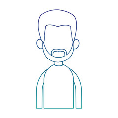 Young man faceless cartoon vector illustration graphic design