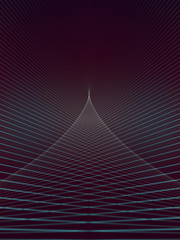 Abstract background. Minimal covers design with colored striped chaotic lines. 3d rendering