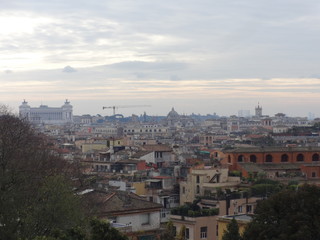 Fototapeta na wymiar Roofs of Rome 4