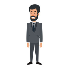 Obraz premium Businessman cartoon isolated vector illustration graphic design