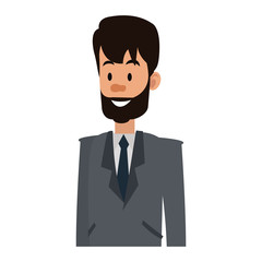 Businessman cartoon isolated vector illustration graphic design
