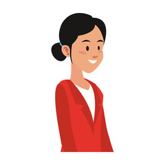 Executive business woman cartoon vector illustration graphic design