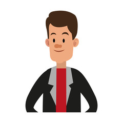 Young man with casual clothes vector illustration graphic design