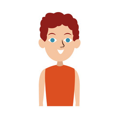 Young man cartoon vector illustration graphic design