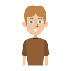 Young man with casual clothes vector illustration graphic design