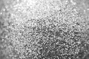 Silver gray sparkle glitter for Christmas background