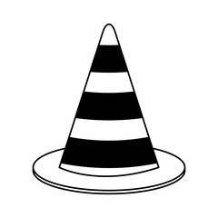 Construction traffic cone vector illustration graphic design
