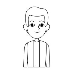 Young man with casual clothes vector illustration graphic design