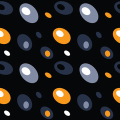 Abstract ellipse pattern. Vintage color series. Minimal graphics