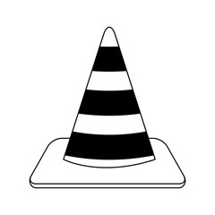 Construction traffic cone vector illustration graphic design