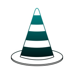 Construction traffic cone vector illustration graphic design