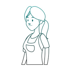 Young woman cartoon vector illustration graphic design