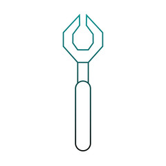 Wrench construction tool vector illustration graphic design