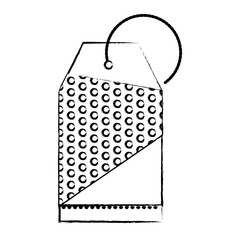 price tag with memphis style over white background, colorful design. vector illustration