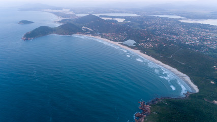 Imbituba, Santa Catarina, Brazil - 2018 04 13 - Aerial View of Praia do Rosa (Rosa's Beach)