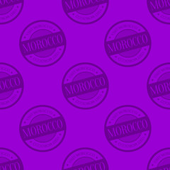 Morocco seamless pattern. Seamless badge pattern, backdrop for your design.