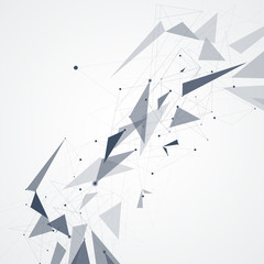 Network mesh polygonal background