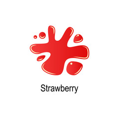 strawberry spray icon. Element of colored splash illustration. Premium quality graphic design icon. Signs and symbols collection icon for websites, web design, mobile app