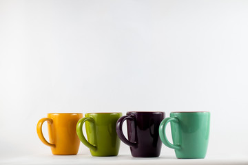 Coffee Cups Lined Up