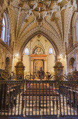 Fototapeta na wymiar Interior of famous Toledo Cathedral.