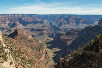 View from Bright Angel Hiking Trail, Grand Canyon National Park, Arizona