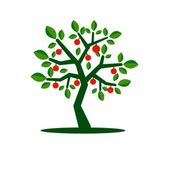 Obraz premium tree eco logo