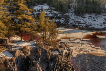 Jay Cooke State Park is on the St. Louis River south of Duluth in Minnesota