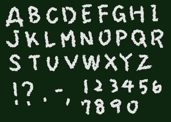 チョーク　アルファベット