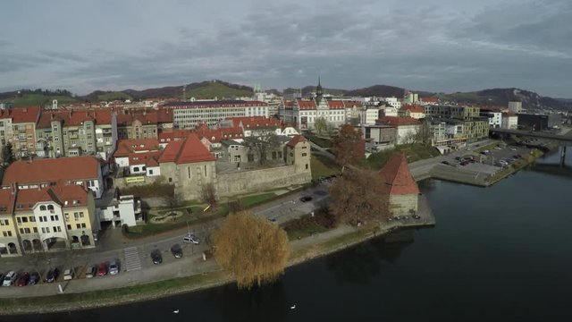 Aerial view of Maribor