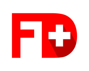 positive initial typography typeface logotype alphabet font image vector icon