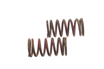 steel spring isolated on white background