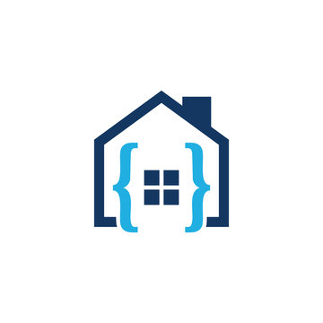 Code House Logo Icon Design
