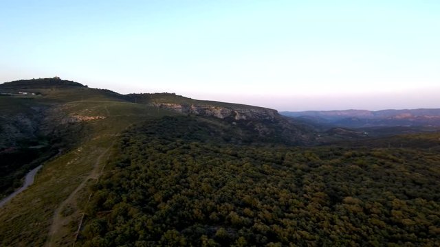 Drone en Culla, pueblo de la Comunidad Valenciana, España. Situado en la provincia de Castellón y perteneciente a la comarca del Alto Maestrazgo. Video aereo con Drone
